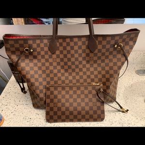 LOUIS VUITTON NEVERFULL GM in DAMIER EBENE